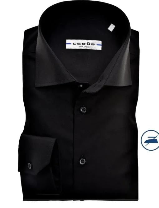 Ledub business overhemd Slim Fit 0343518 Zwart Discount