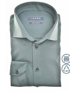 Ledub jersey overhemd Modern Fit 0142046 Groen New