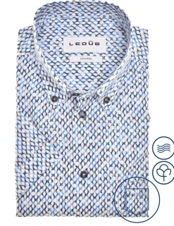Ledub overhemd Modern Fit 0142822 Blauw Online