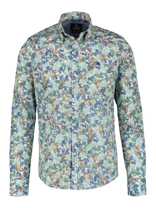 Lerros overhemd 2421406 Blauw Fashion