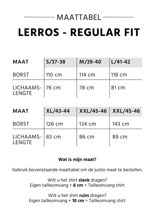 Lerros overhemd 2421406 Blauw Fashion