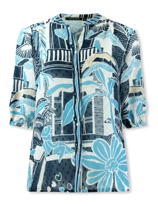 Lizzy & Coco blouse dae Blauw Clearance
