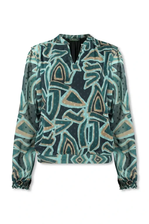 Lizzy & Coco blouse 248-SEV Aqua Clearance