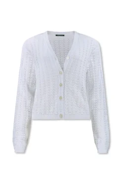 Lizzy & Coco gebreid vest elise Wit Clearance