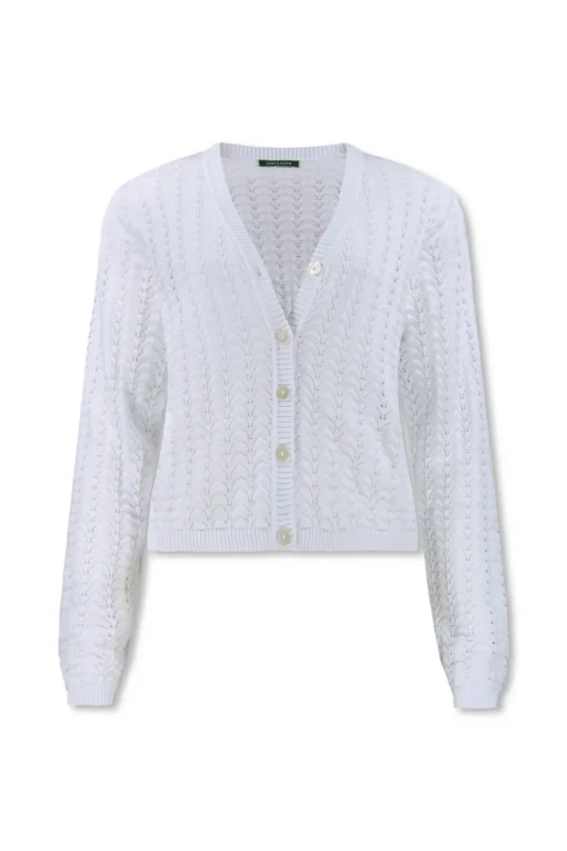 Lizzy & Coco gebreid vest elise Wit Clearance