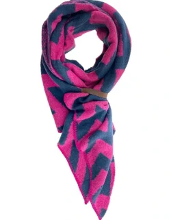 Lot 83 sjaals 24-FEM ZIGZAG Roze Sale