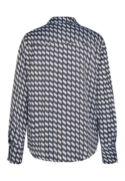 Marc Aurel blouse 6150-1000-93275. Blauw Best