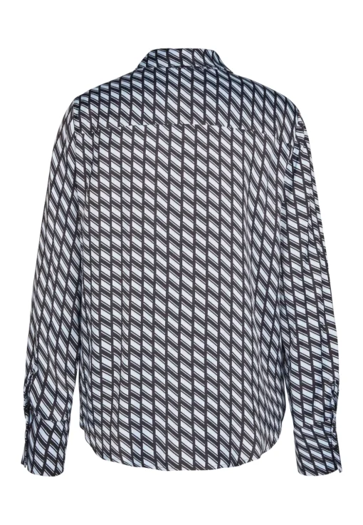 Marc Aurel blouse 6150-1000-93275. Blauw Best