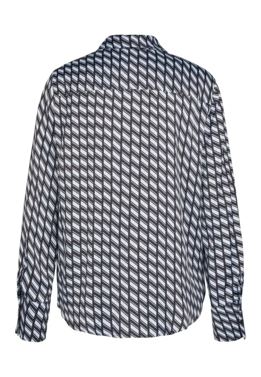 Marc Aurel blouse 6150-1000-93275. Blauw Best