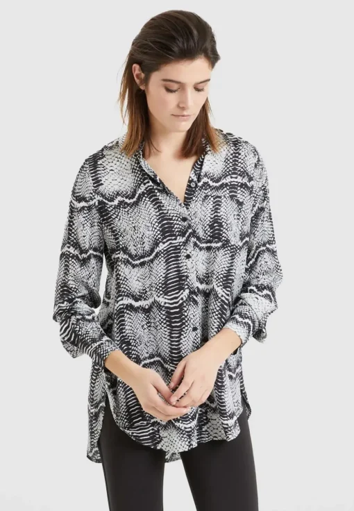 Marc Aurel blouse 6226-1001-93125 Grijs Hot