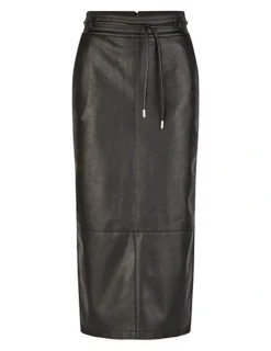 Marc Aurel leren rok 2303-2010-92699 Zwart Fashion