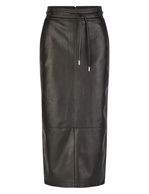 Marc Aurel leren rok 2303-2010-92699 Zwart Fashion