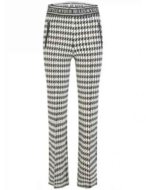 Marc Aurel pantalons 1813-7002-73781 Wit/Zwart Best