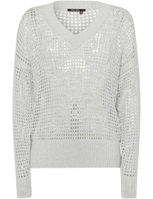 Marc Aurel v-hals trui 8953-8000-82056 Licht Grijs Best