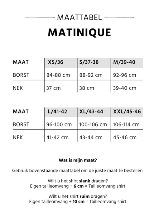 Matinique casual overhemd 30207229 Blauw Online