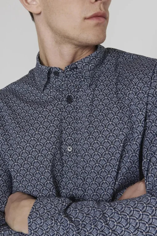 Matinique casual overhemd 30206992 Donker Blauw Online