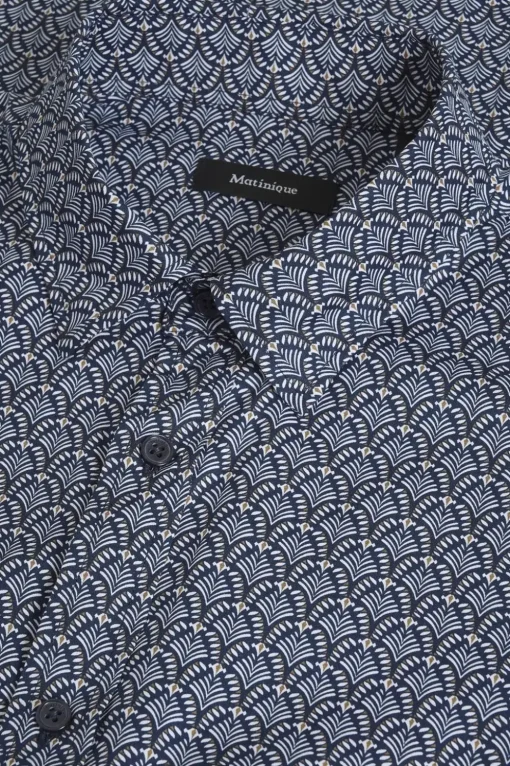 Matinique casual overhemd 30206992 Donker Blauw Online