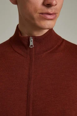 Matinique gebreid vest 30204879 Roest Fashion