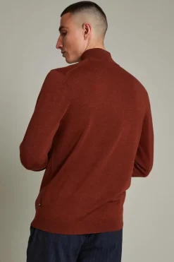 Matinique gebreid vest 30204879 Roest Fashion