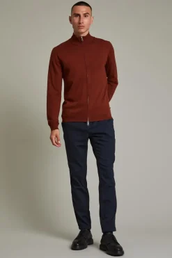 Matinique gebreid vest 30204879 Roest Fashion