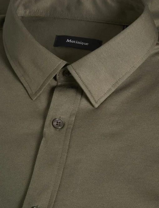Matinique jersey overhemd 30205262 Taupe Outlet