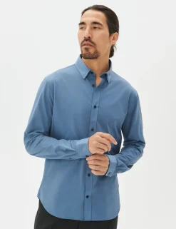 Matinique jersey overhemd 30205262 Blauw New