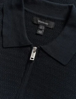 Matinique polo's 30208086 Donker Blauw New