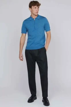 Matinique polo's 30205874 Blauw Hot