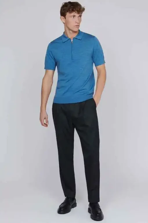 Matinique polo's 30205874 Blauw Hot