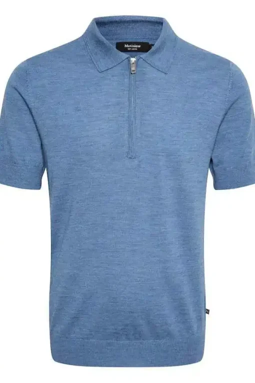 Matinique polo's 30205874 Blauw Hot