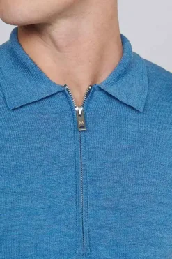 Matinique polo's 30205874 Blauw Hot