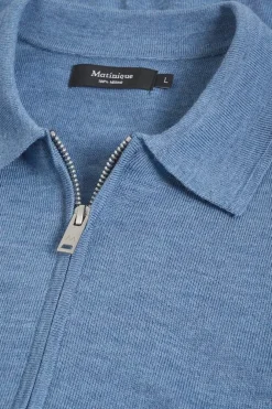 Matinique polo's 30205874 Blauw Hot