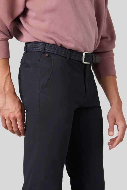 Meyer chino Bonn 1029300400 Donker Blauw Outlet