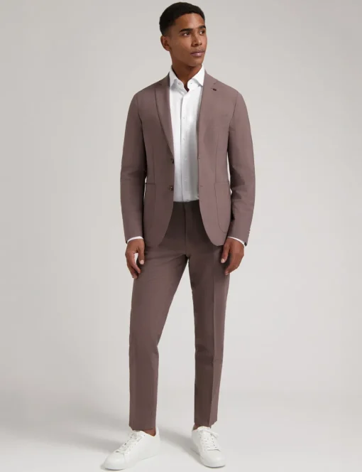 Michael Kors business colbert Tailored Fit MK0SB01025 Licht Bruin New