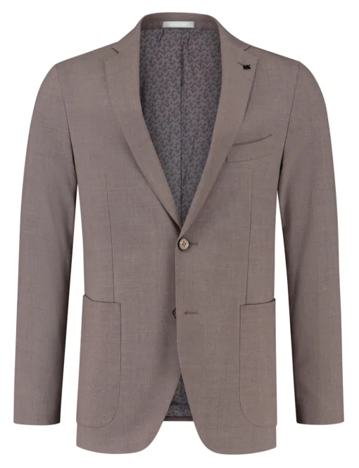 Michael Kors business colbert Tailored Fit MK0SB01025 Licht Bruin New