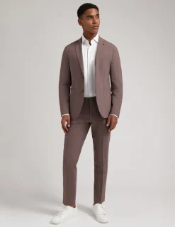 Michael Kors business colbert Tailored Fit MK0SB01025 Licht Bruin New