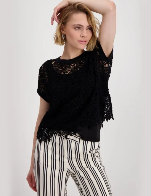 Monari blouse 409994 Zwart Discount