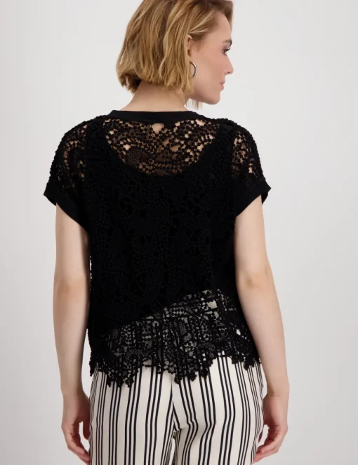 Monari blouse 409994 Zwart Discount