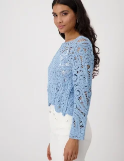 Monari blouse 409485 Blauw Outlet