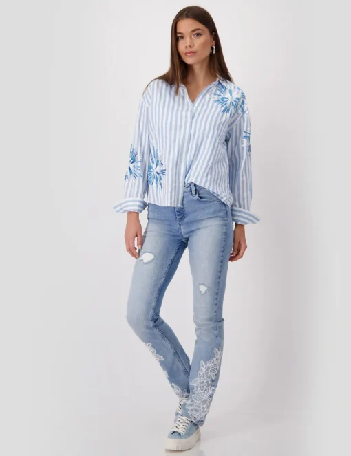 Monari blouse 409145 Blauw New
