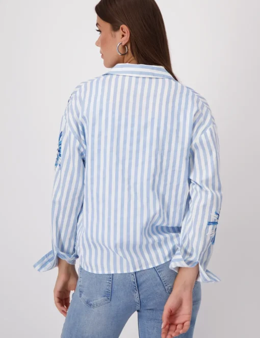 Monari blouse 409145 Blauw New