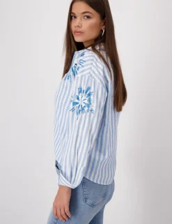 Monari blouse 409145 Blauw New
