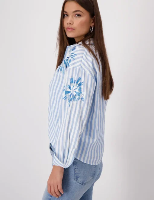 Monari blouse 409145 Blauw New