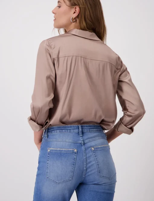 Monari blouse 808383 Bruin Outlet