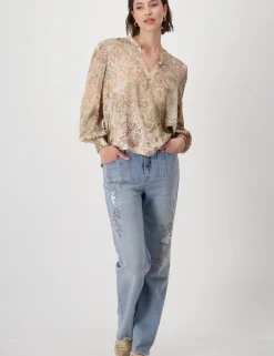 Monari blouse 808105 Bruin Outlet
