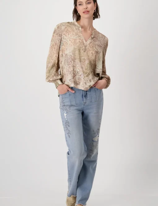 Monari blouse 808105 Bruin Outlet