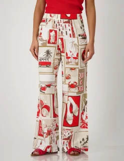 Monari broek 409744 Rood Discount