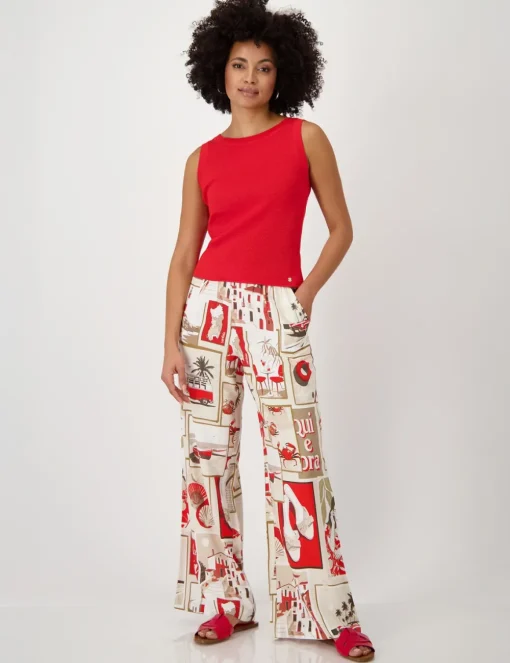 Monari broek 409744 Rood Discount