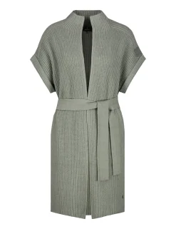 Monari gebreid vest 807389 Licht Groen Fashion