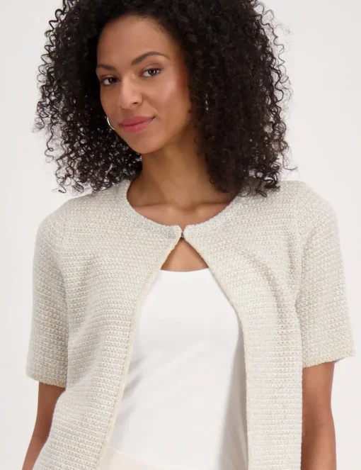 Monari gebreid vest 410014 Beige Outlet